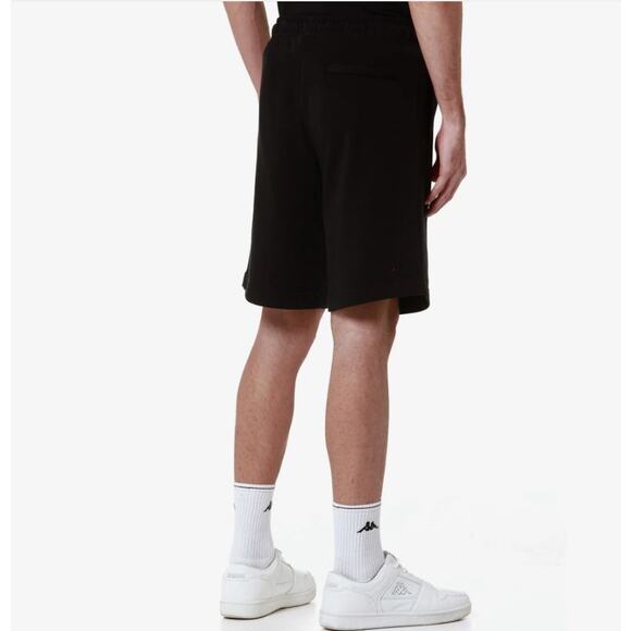 Kappa Men's Authentic Uppsala French Terry Sweat Shorts (Black/White) Medium NWT - Picture 3 of 4